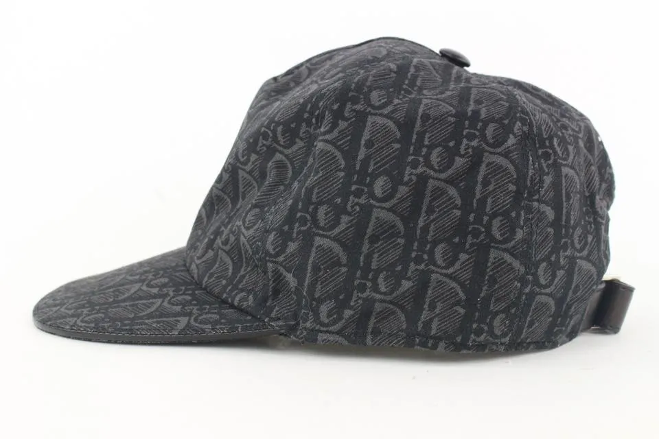 Dior Black Monogram Trotter Baseball Cap Hat 51da423