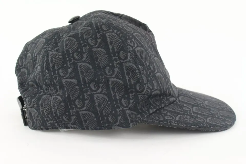 Dior Black Monogram Trotter Baseball Cap Hat 51da423