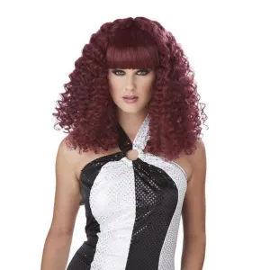 Disco Lady Wig Burgundy