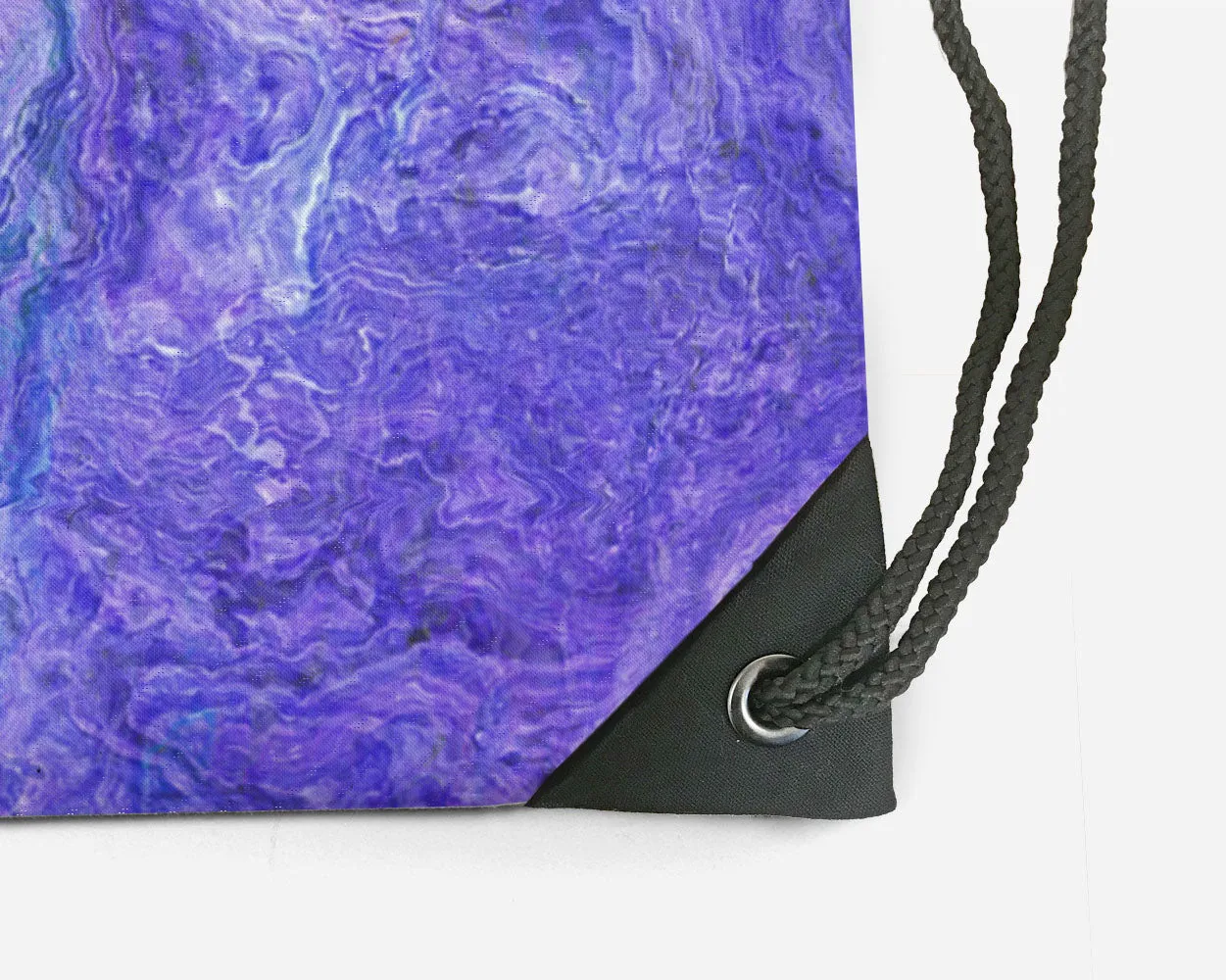 Drawstring Sling Bag, Blue Movement