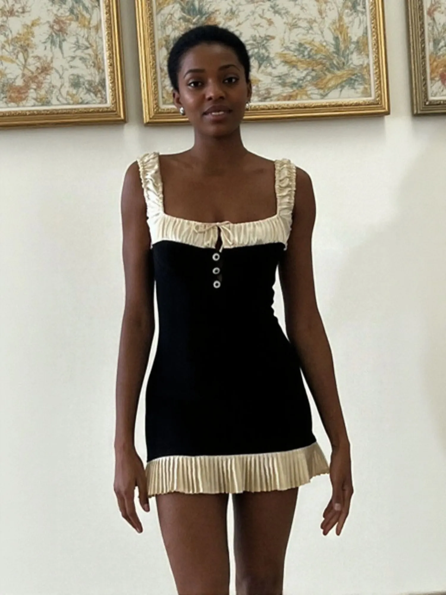 Dual Coloured Mini Dress