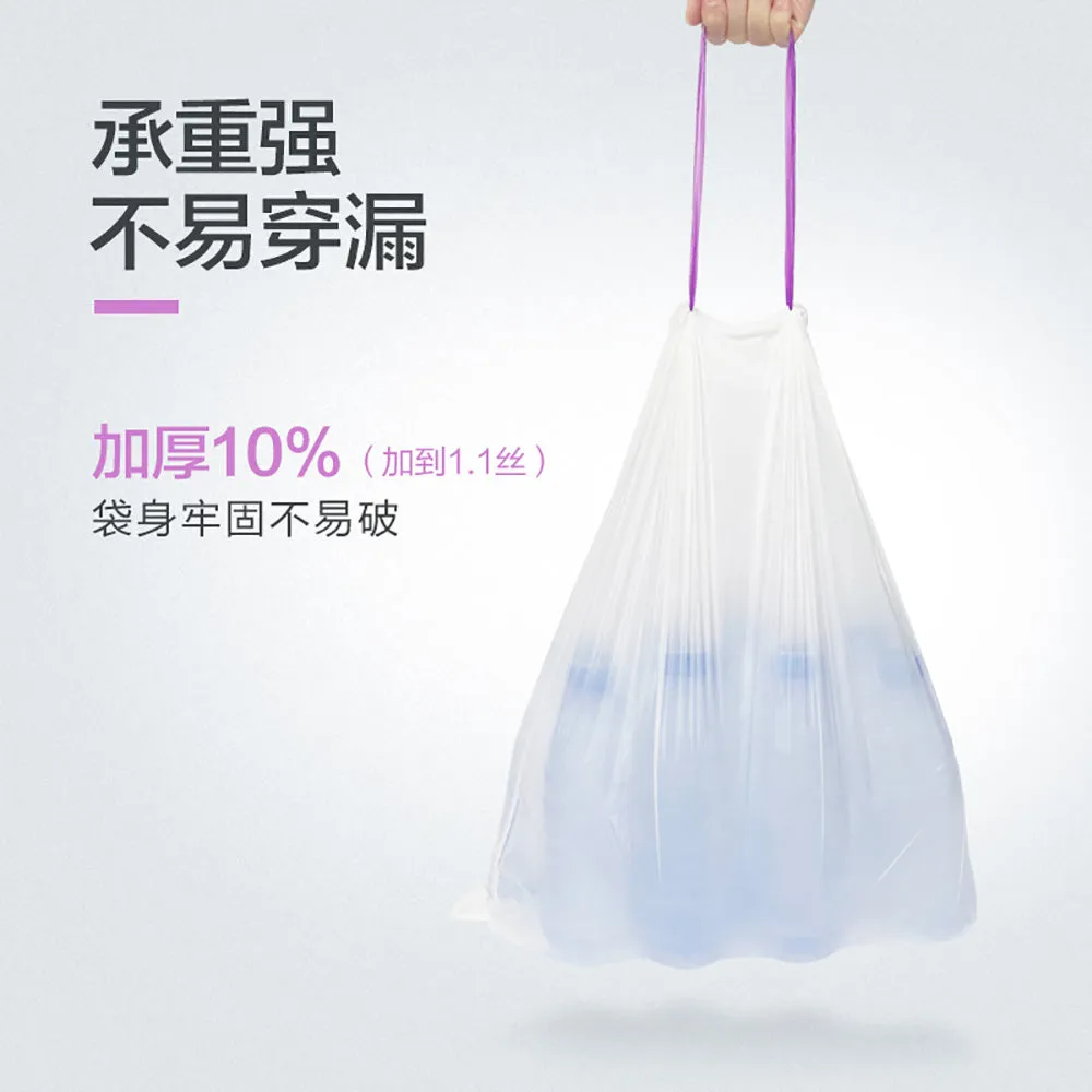 e-Clean Biodegradable Auto-Seal Trash Bags with Citronella Scent - 60x70cm, 27 Pieces