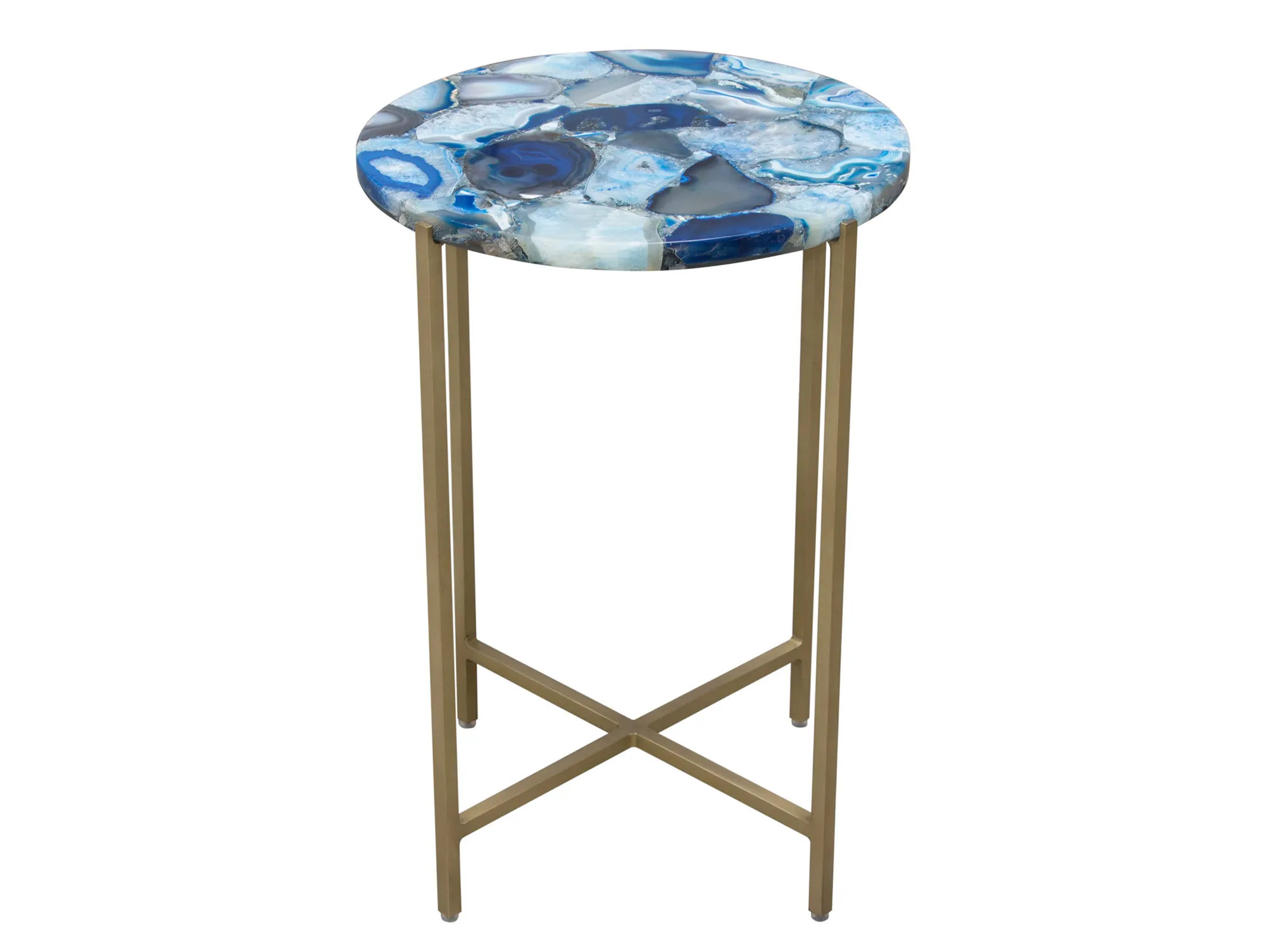 EDEN ACCENT TABLE - BLUE