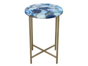 EDEN ACCENT TABLE - BLUE