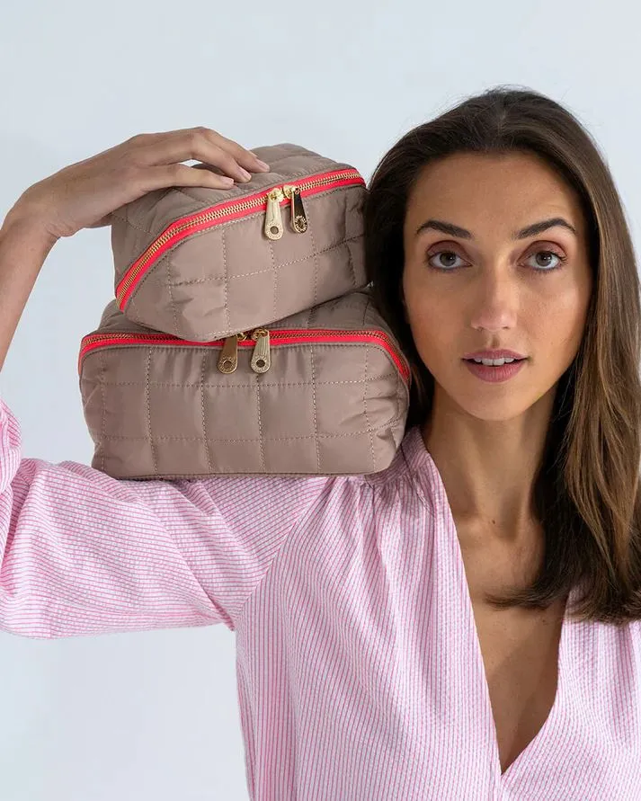 ELMS   KING Washbag - Taupe