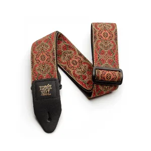 Ernie Ball Crimson Paisley Jacquard Guitar Strap