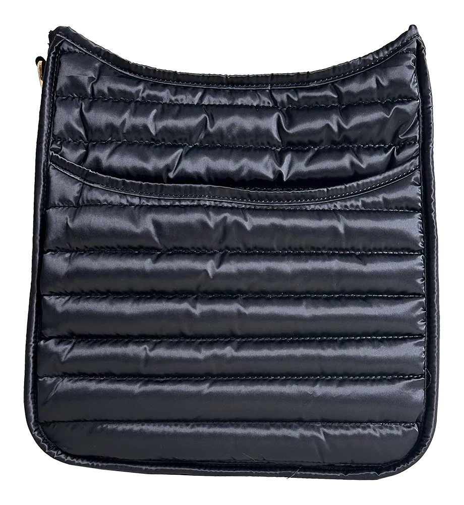 Everly Quilted Puffy Messenger-ASSORTED