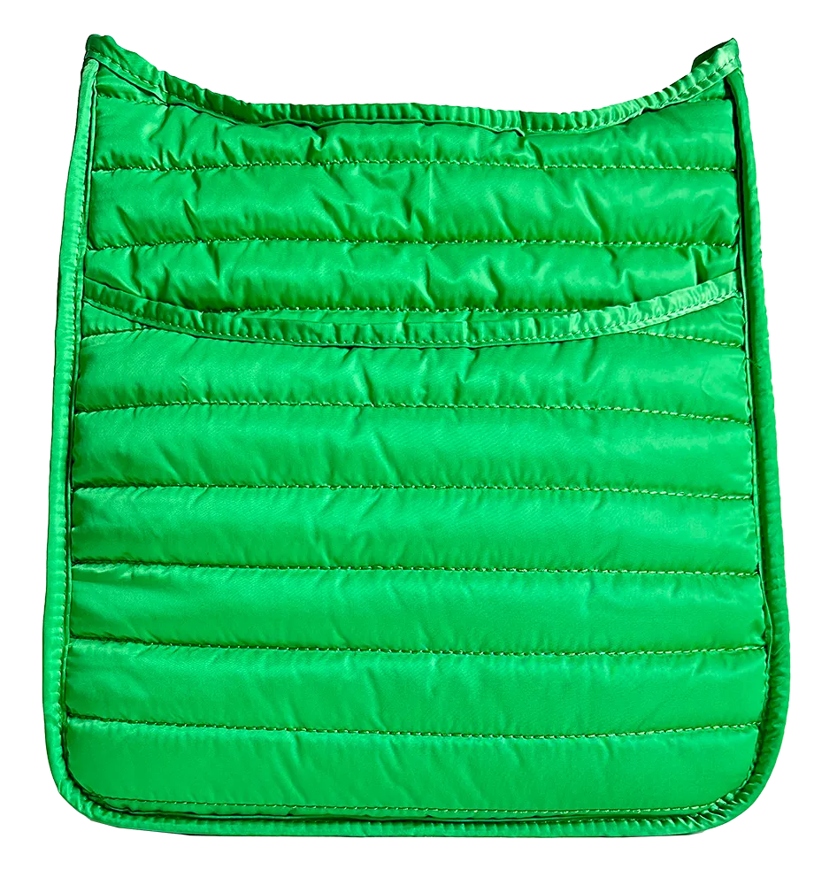 Everly Quilted Puffy Messenger-ASSORTED
