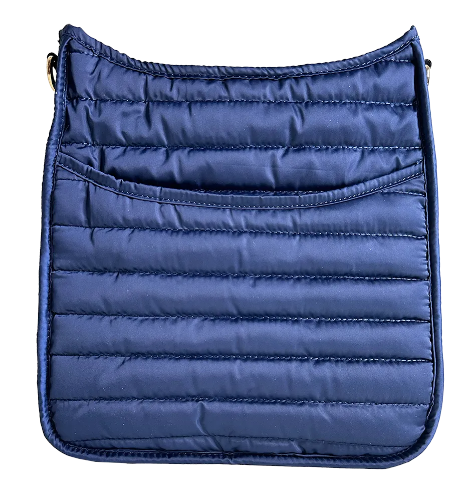 Everly Quilted Puffy Messenger-ASSORTED