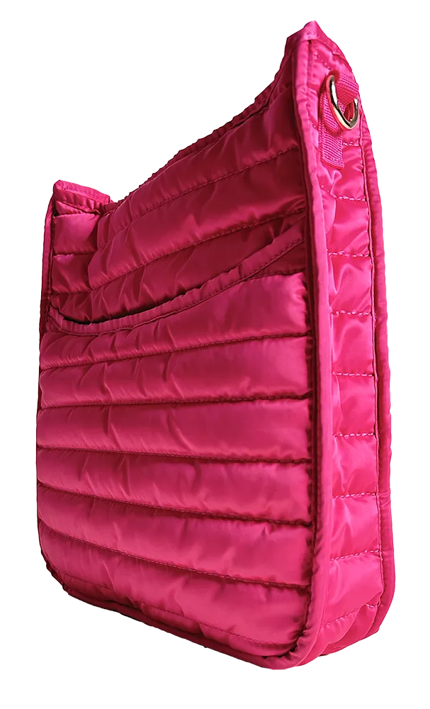 Everly Quilted Puffy Messenger-ASSORTED