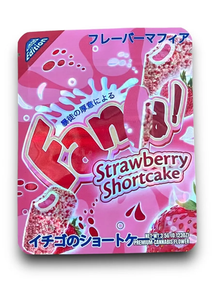 Fann-ntaa Strawberry Shortcake Mylar Bag 3.5 Grams