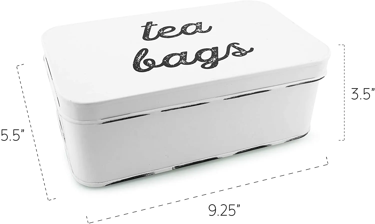 Farmhouse Tea Bag Box (White, Case of 18)