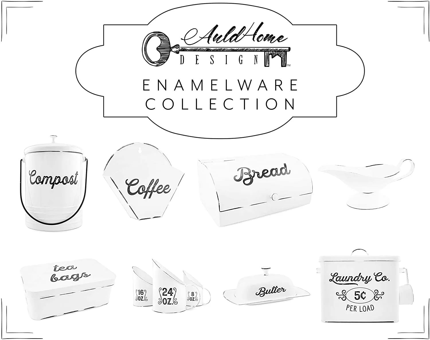 Farmhouse Tea Bag Box (White, Case of 18)