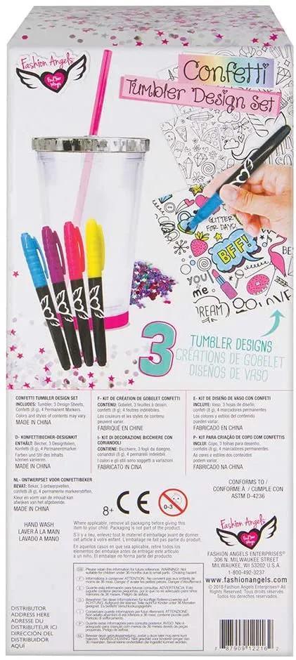 Fashion Angels Confetti Tumbler Design Kit