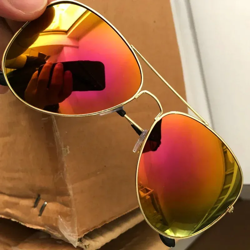 Fashion Pilot Round Gradient Sunglasses