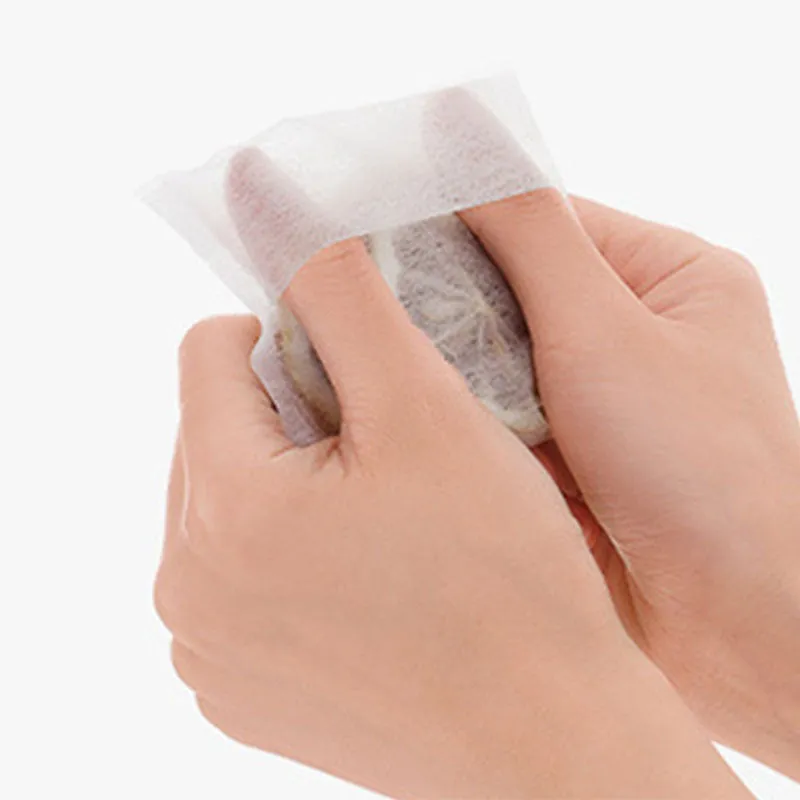 FaSoLa PET Tea Filter Bags - Folded Design, White, 100 Pieces