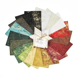 Fat Quarters - Hoffman - Metallic Gold - 18 FQs