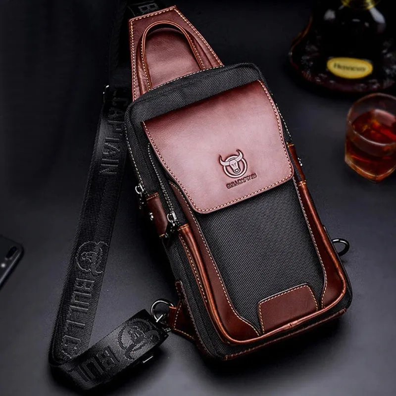 First Layer Cowhide Men Casual Fashion Chest Belt
