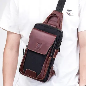 First Layer Cowhide Men Casual Fashion Chest Belt