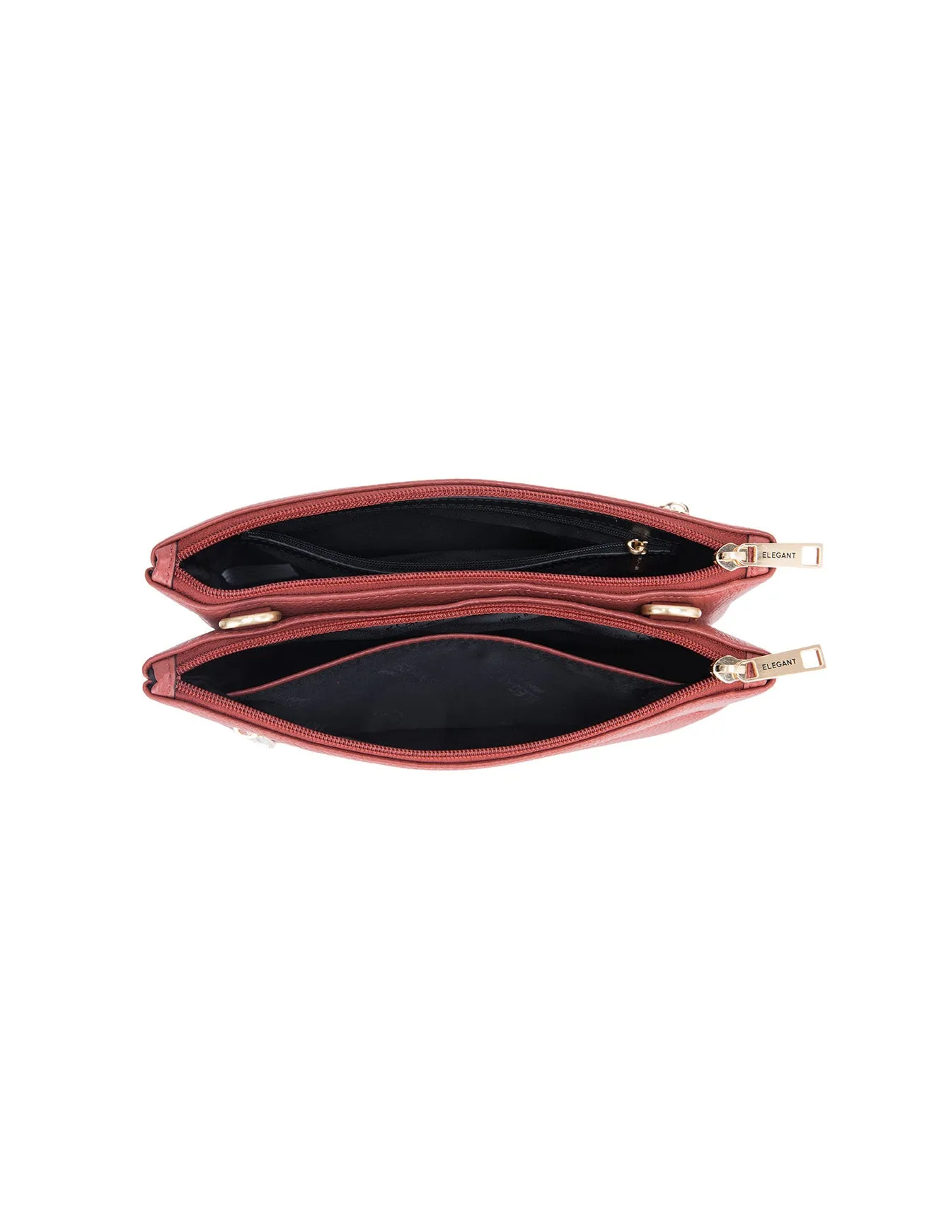 FLYNN LEATHER CROSS BODY BAG- E1-0832-BRICK