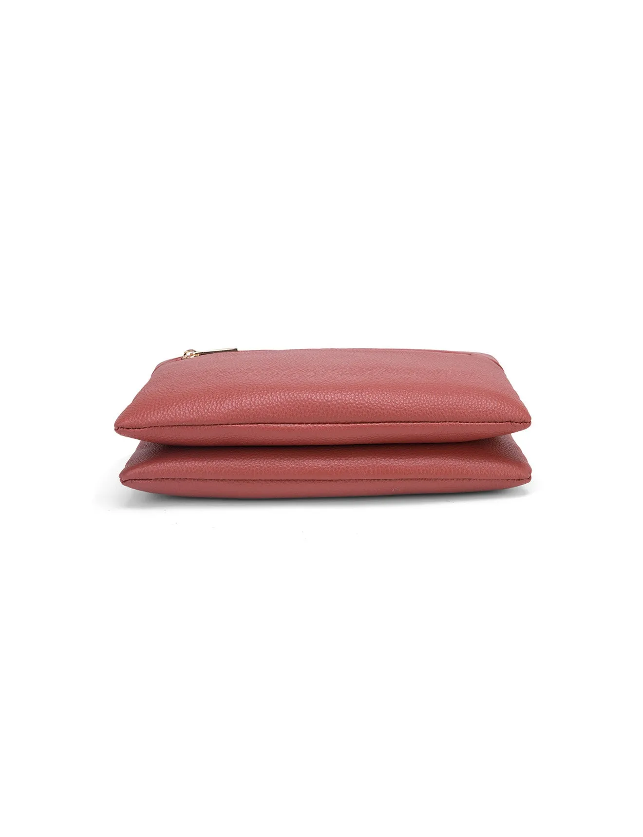 FLYNN LEATHER CROSS BODY BAG- E1-0832-BRICK