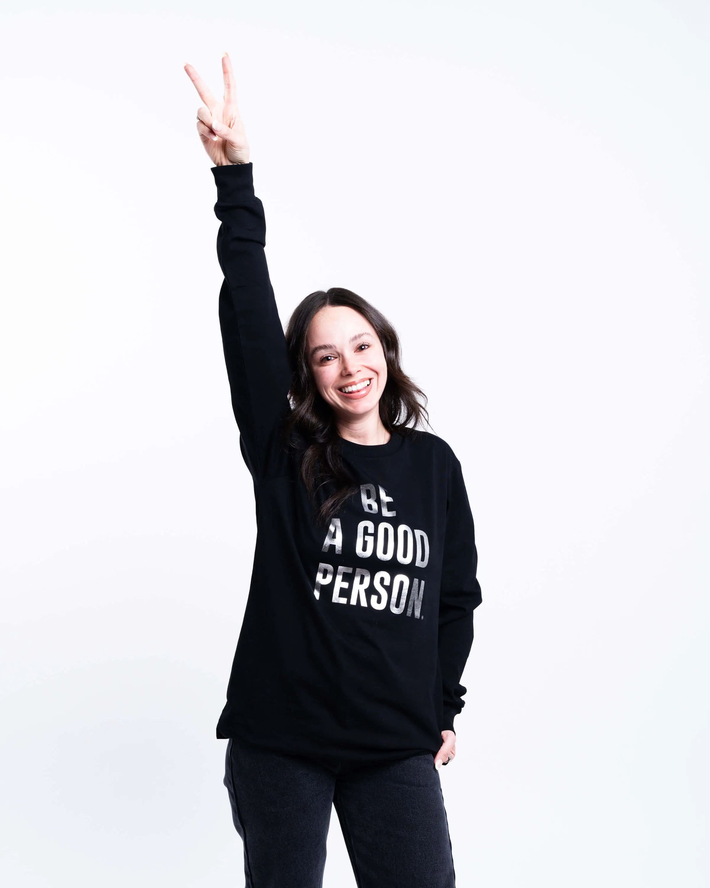 Foil Long Sleeve - Black/Silver