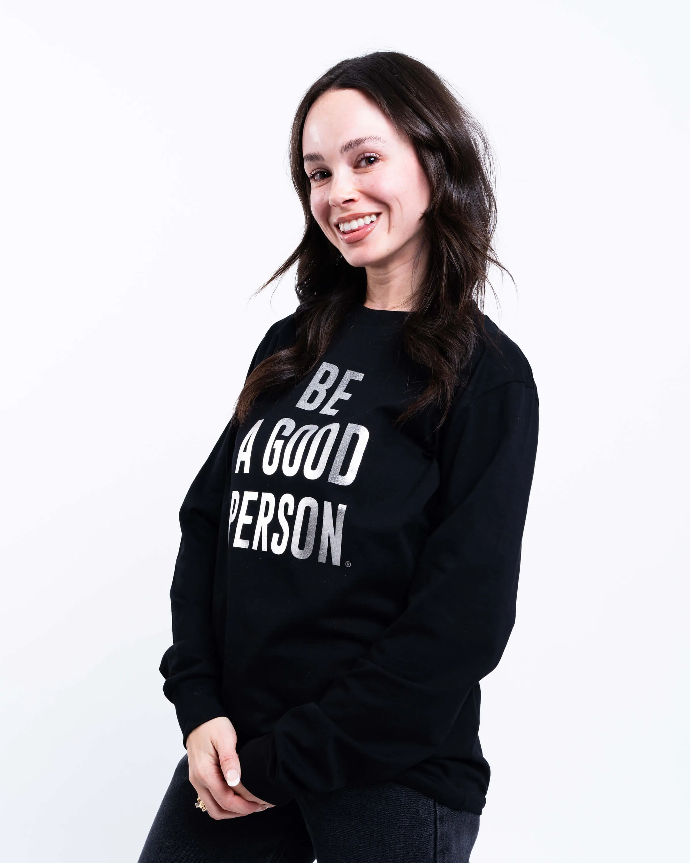 Foil Long Sleeve - Black/Silver