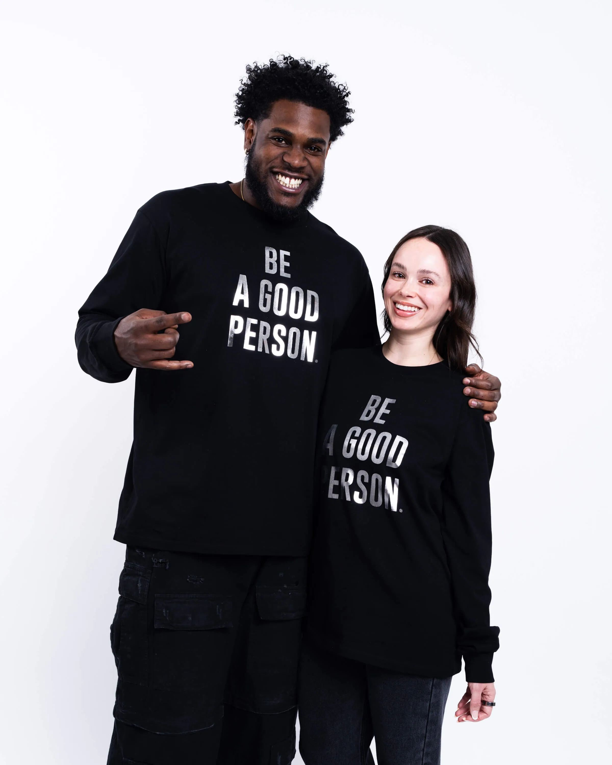 Foil Long Sleeve - Black/Silver