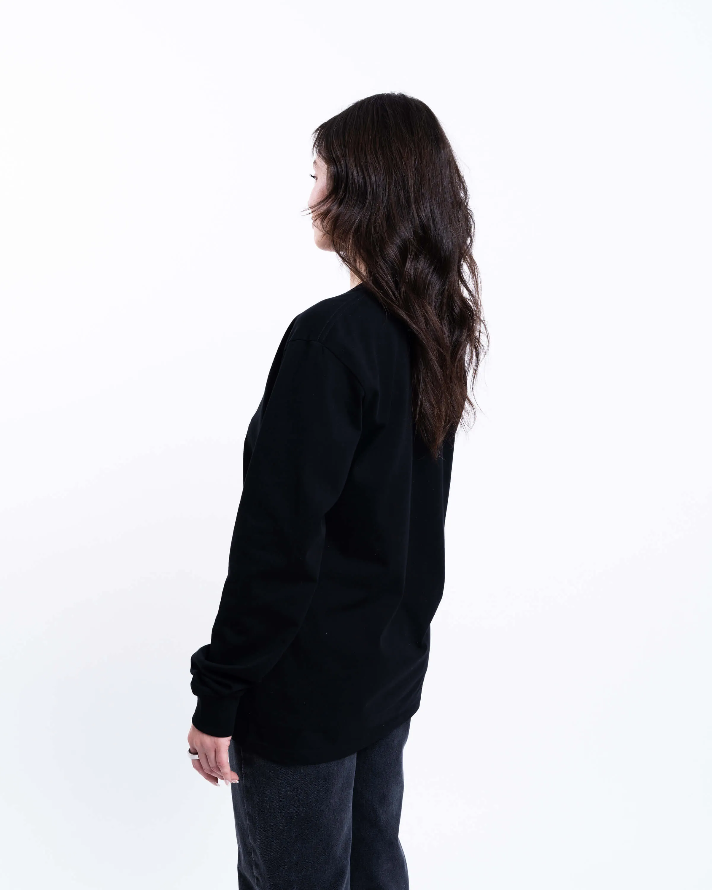 Foil Long Sleeve - Black/Silver