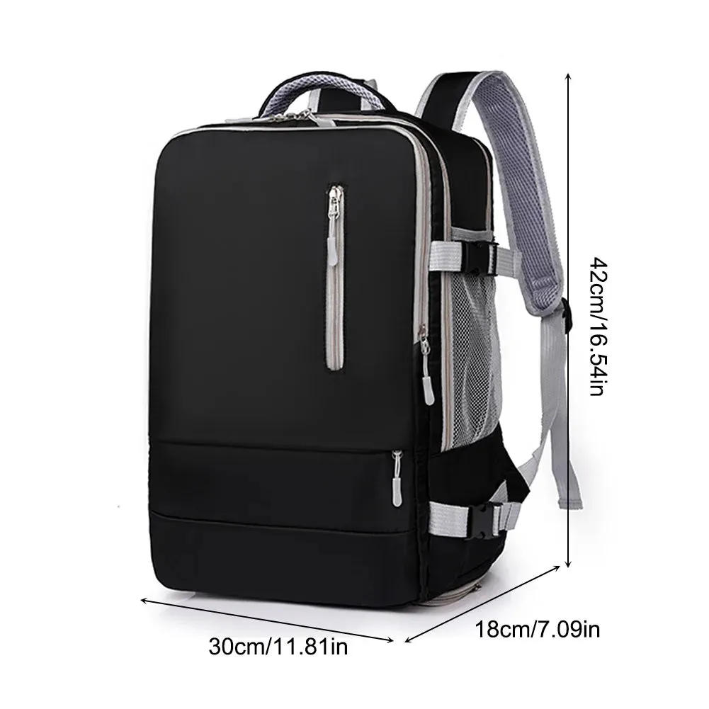 Folding Luggage Bags Lightweight Consignment Bag with Wheels Large Capacity Oxford Cloth Dry-Wet Separation Outdoor Weekend Bag