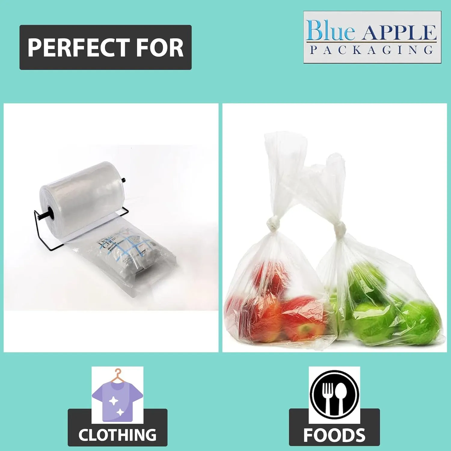 Food Grade Poly Tubing Roll Bags 3Mil 30x1450ft- Impulse Heat Sealer