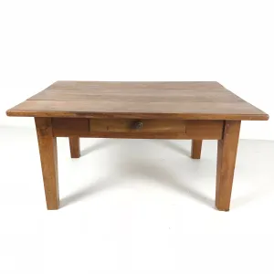 French Antique Cherry Coffee Table c1890