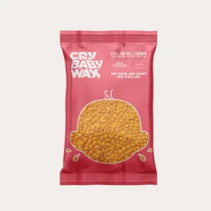 Full On Meltdown Vegan Hard Wax / 3 Bags - 2.2 lbs. (1,000 grams) each = 6.6 lbs. Total by CryBaby Wax