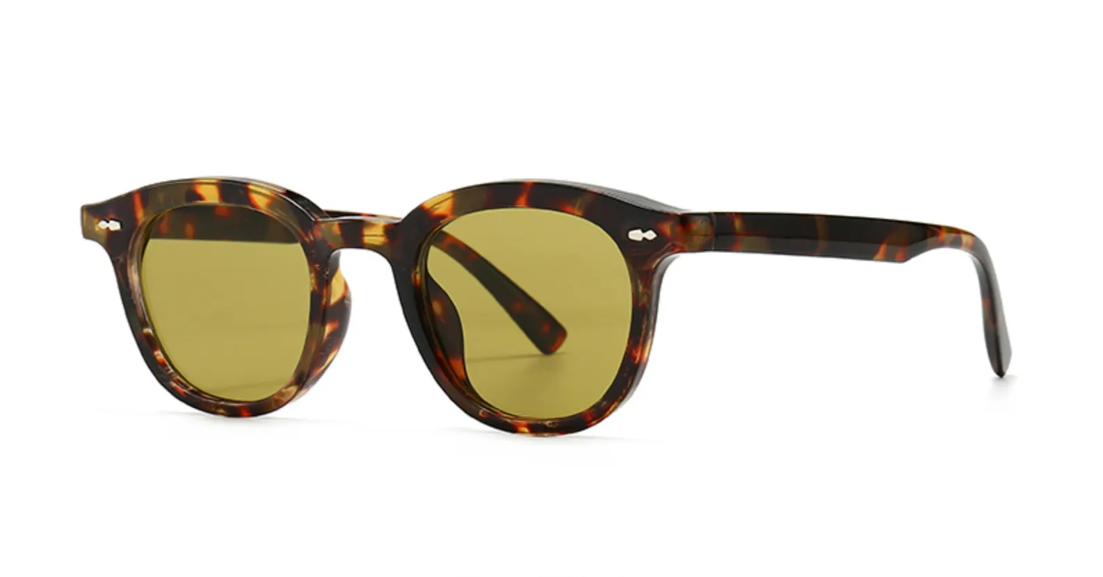 Gafas de Sol Semi Redondos estilo Garrett Vintage Lentes 100% Protección UV
