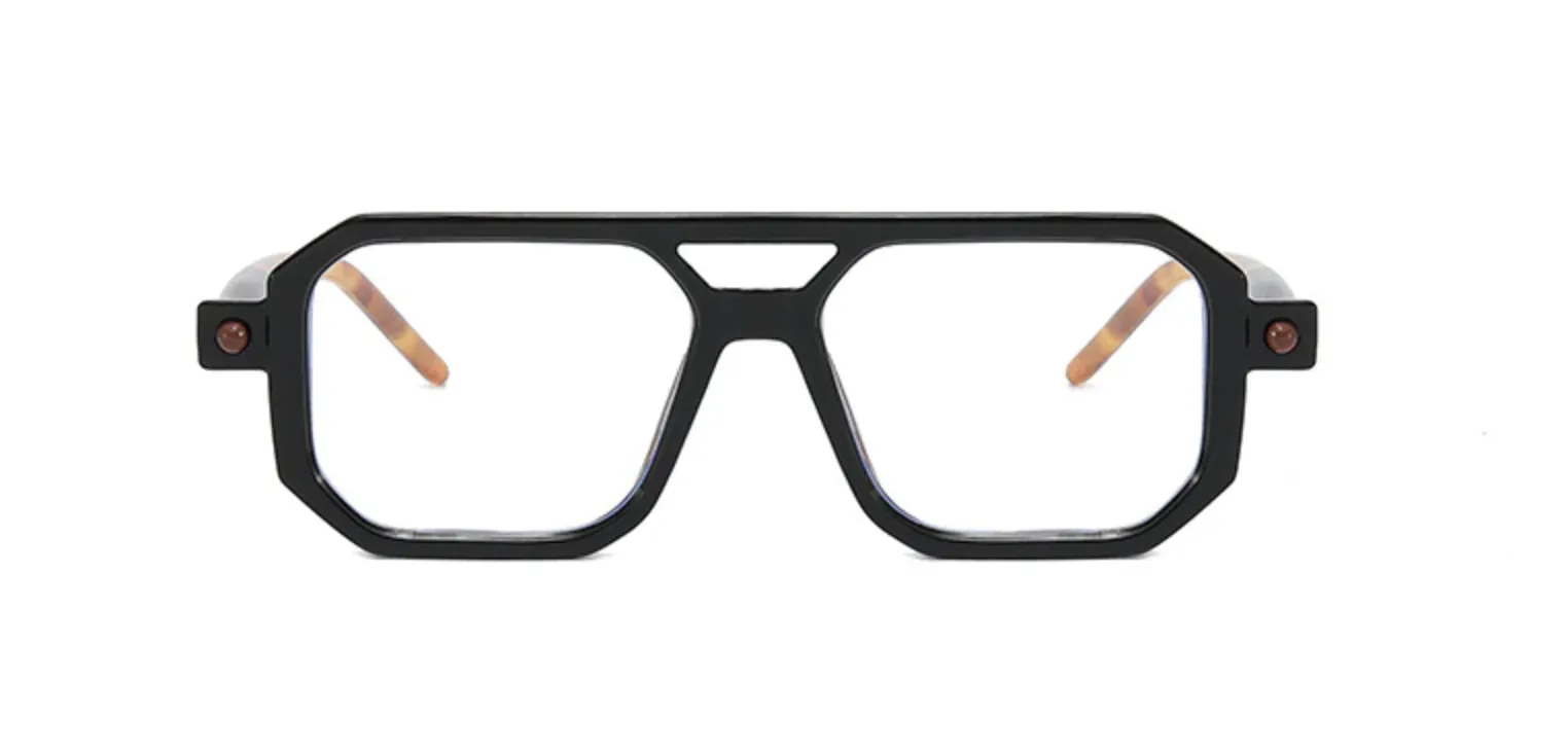 Gafas KUBO estilo Alemán Lentes de Sol o Graduables Armazón cuadrado de diseñador Vintage Retro