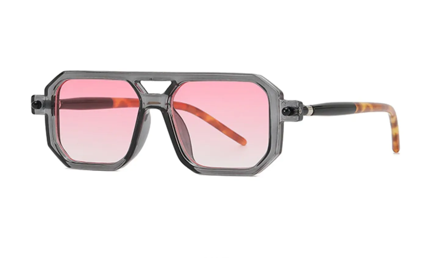 Gafas KUBO estilo Alemán Lentes de Sol o Graduables Armazón cuadrado de diseñador Vintage Retro