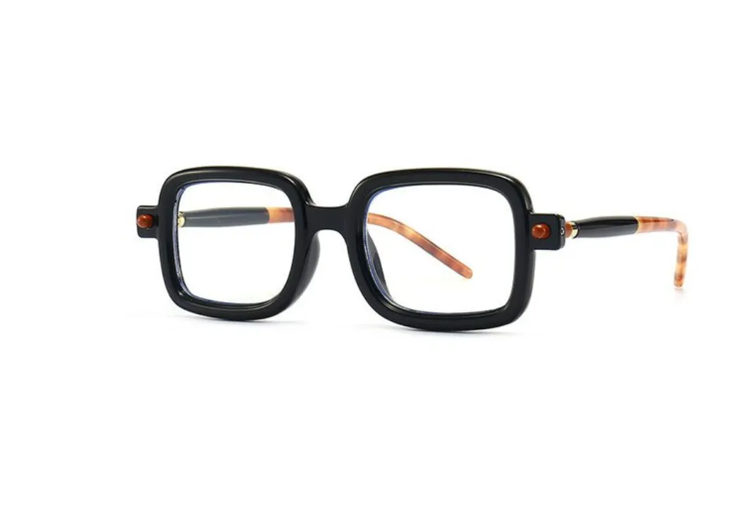 Gafas KUBO estilo Alemán Lentes de Sol o Graduables Armazón cuadrado de diseñador Vintage Retro