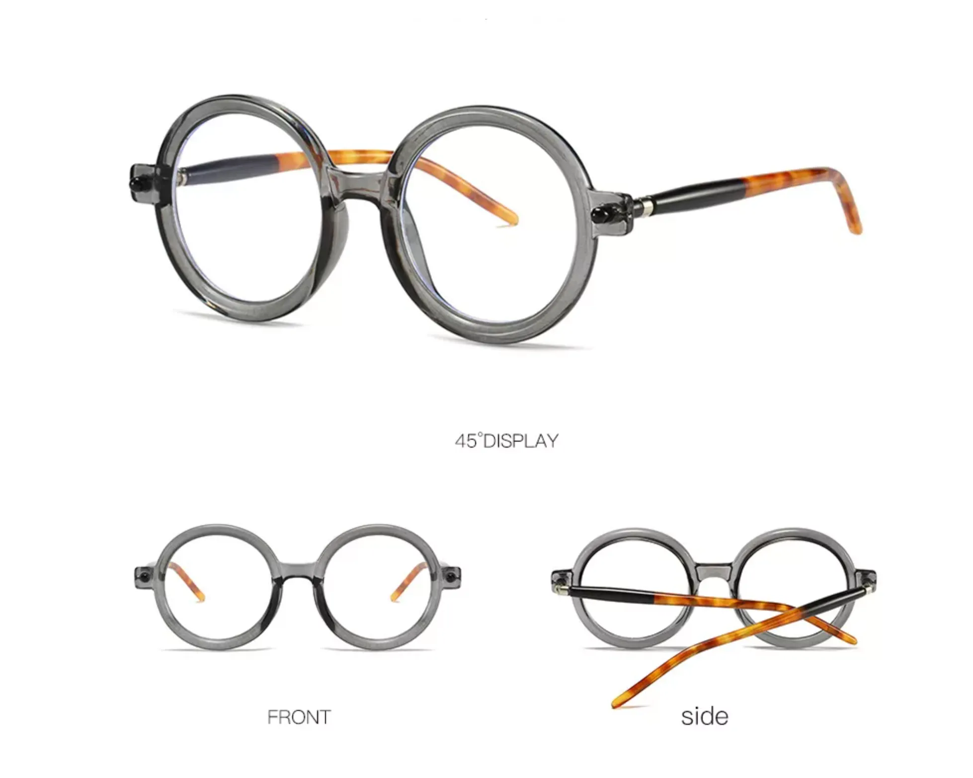 Gafas KUBO estilo Alemán Lentes de Sol o Graduables Armazón Redonddo de diseñador Vintage Retro