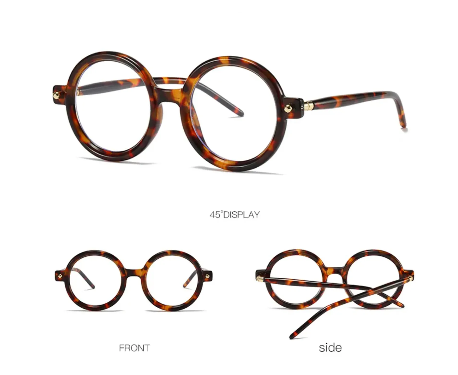 Gafas KUBO estilo Alemán Lentes de Sol o Graduables Armazón Redonddo de diseñador Vintage Retro
