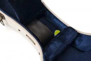 Gator Deluxe Wood Case for Mandolin- Journeyman Burlap Exterior