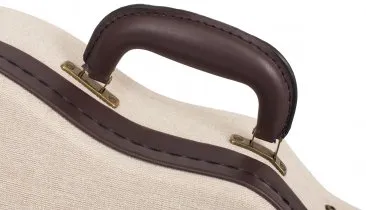 Gator Deluxe Wood Case for Mandolin- Journeyman Burlap Exterior
