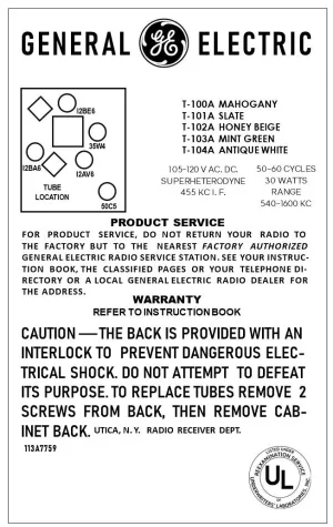 GE-T100A-T101A-T102A-T103A-T104