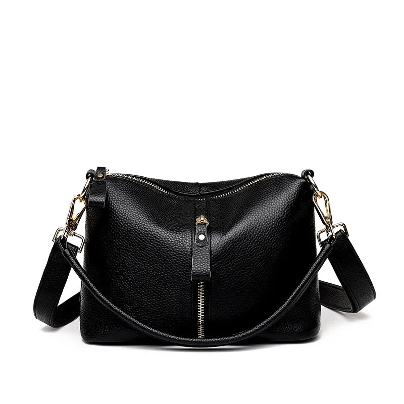 Genuine Leather Bags For Women Casual Simple Small Women's Handbags High Quality Natural Cowskin Female Shoulder Crossbody Tote