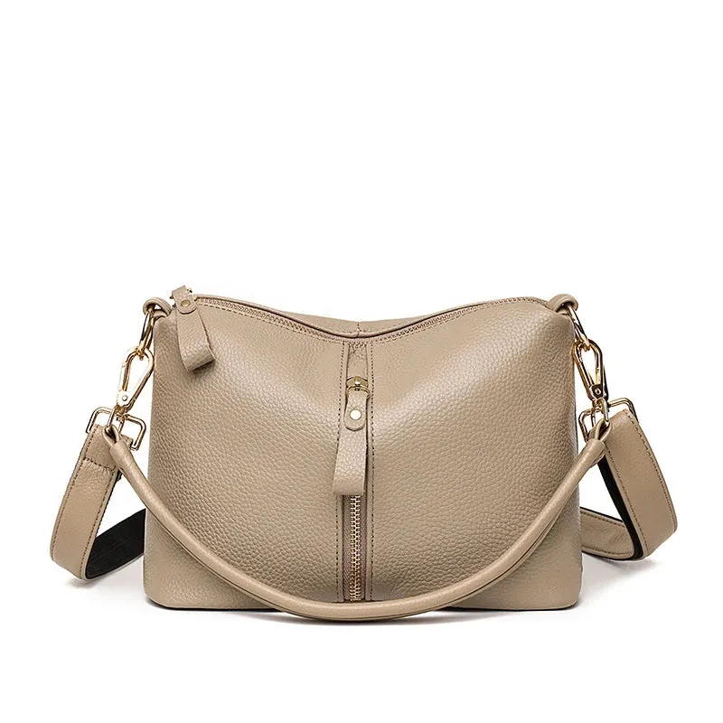 Genuine Leather Bags For Women Casual Simple Small Women's Handbags High Quality Natural Cowskin Female Shoulder Crossbody Tote