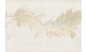 Gold Light Pink Oak Leaves 31616300 Wallpaper Border