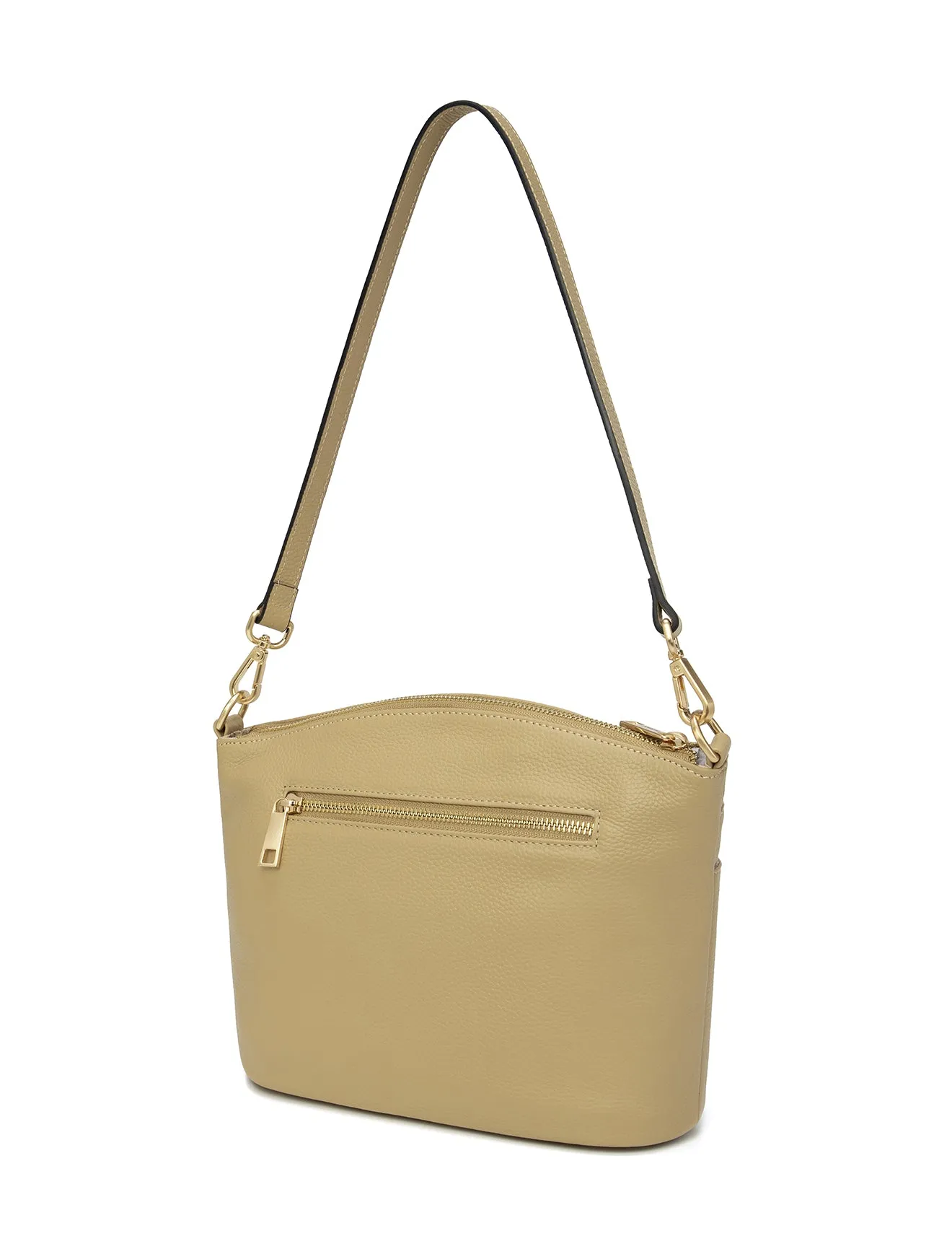 GRACE LEATHER XBODY BAG- E1-0818-ARTICHOKE