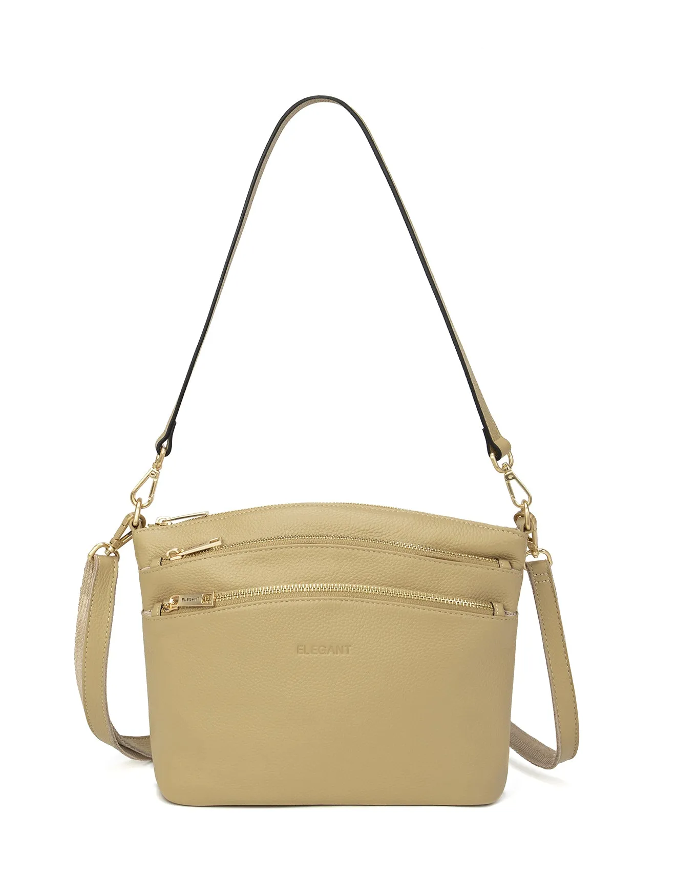 GRACE LEATHER XBODY BAG- E1-0818-ARTICHOKE