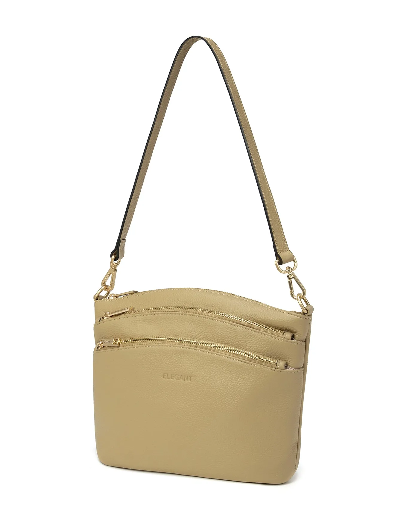 GRACE LEATHER XBODY BAG- E1-0818-ARTICHOKE