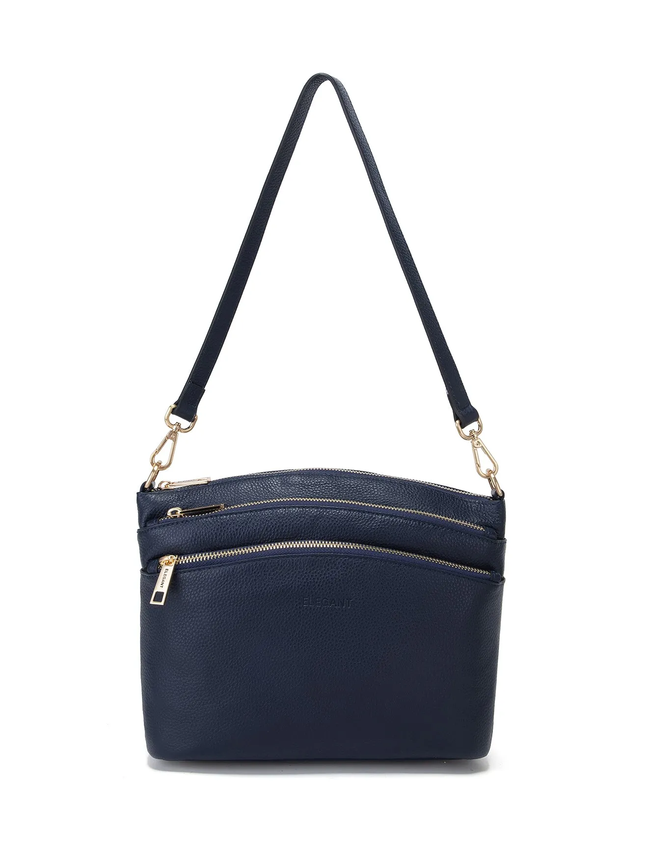 GRACE LEATHER XBODY BAG- E1-0818-NVY