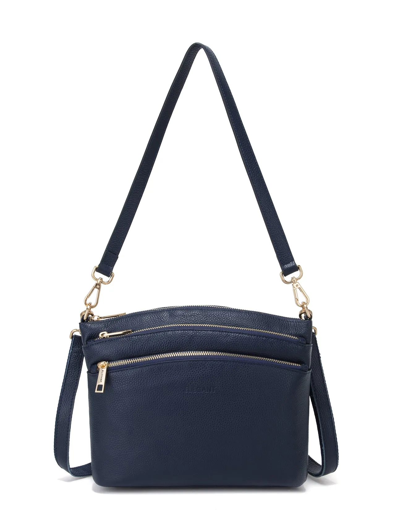 GRACE LEATHER XBODY BAG- E1-0818-NVY